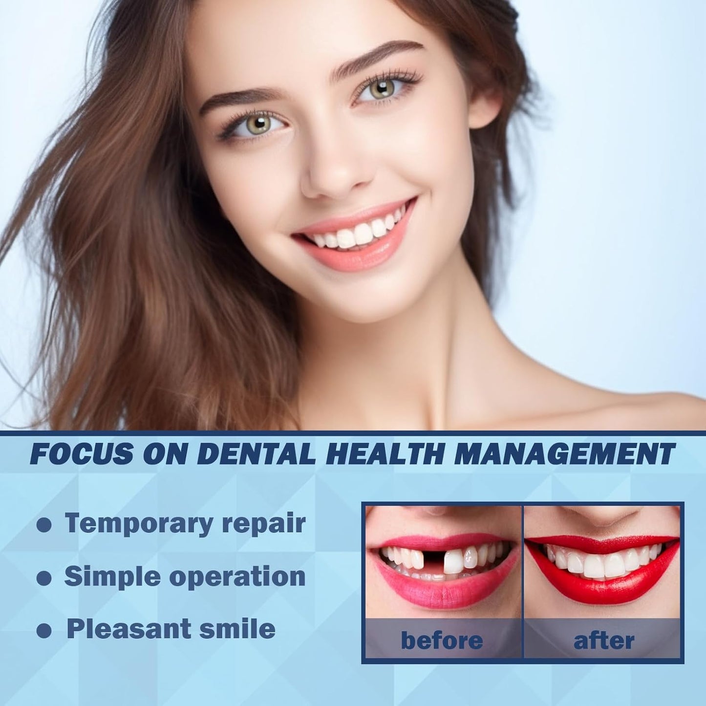 Eelhoe Thermal Forming False Teeth – DIY Temporary Tooth Replacement 🛠️🦷