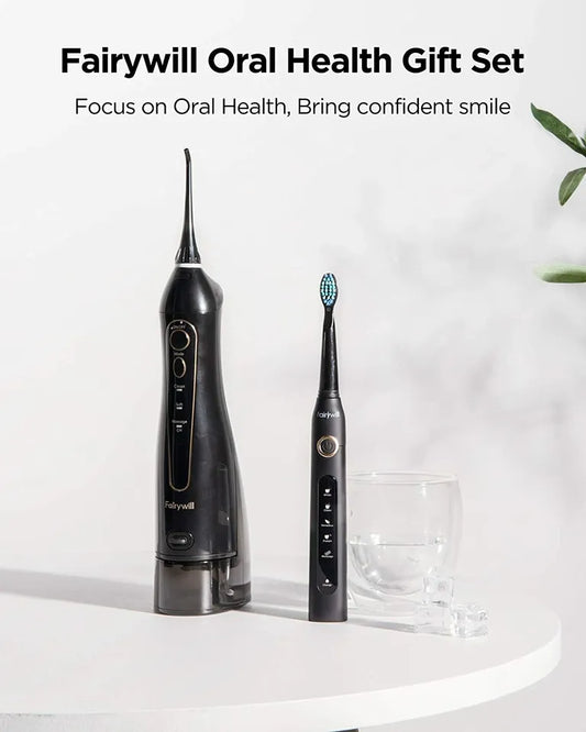 Fairywill 2-in-1 Electric Toothbrush & Water Flosser – Complete Oral Care! 🦷💦
