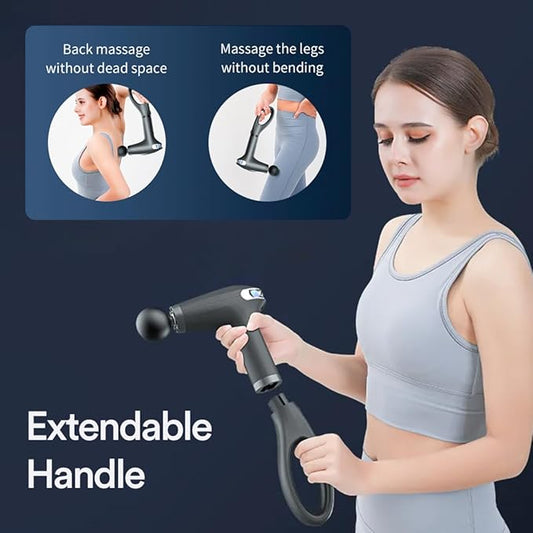 💆‍♂️ Handled Massager Gun – Deep Relief, Anytime, Anywhere ⚡