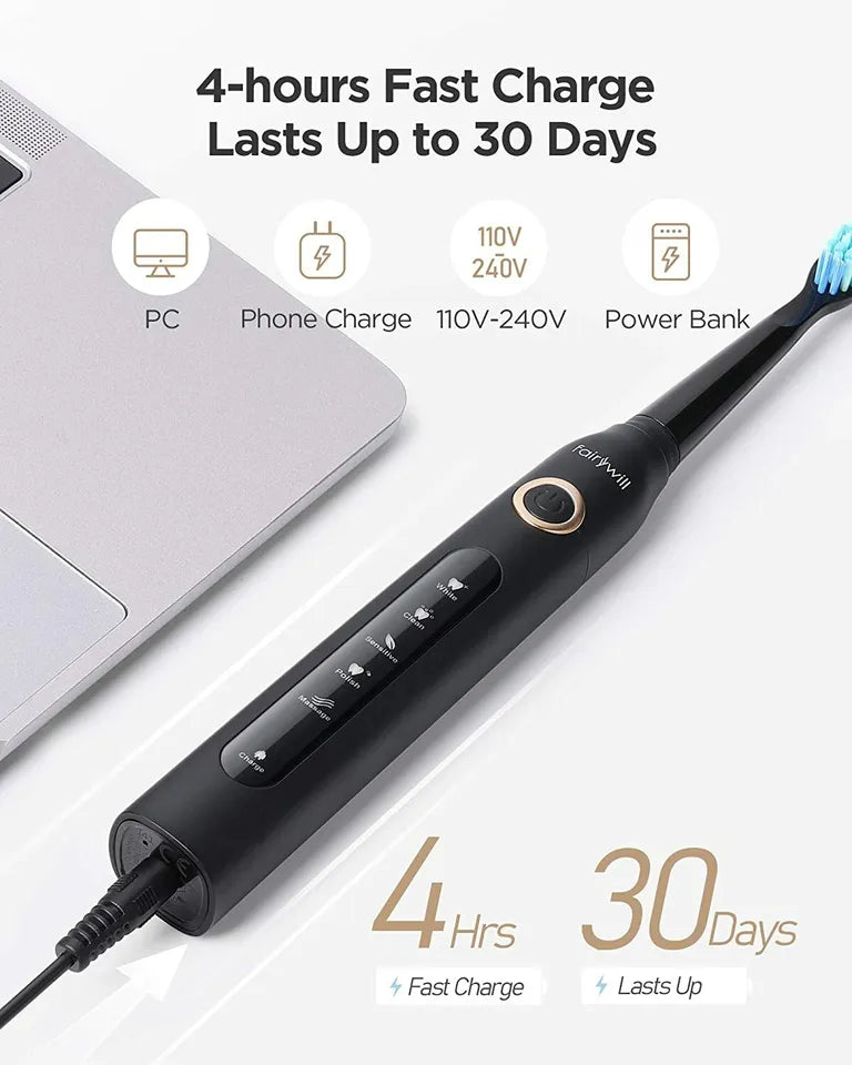 Fairywill 2-in-1 Electric Toothbrush & Water Flosser – Complete Oral Care! 🦷💦