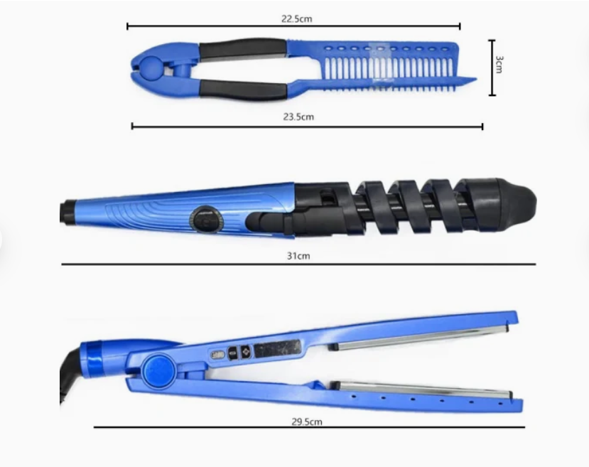 🔥 3-in-1 Splint Hair Straightener – Style Smarter, Not Harder